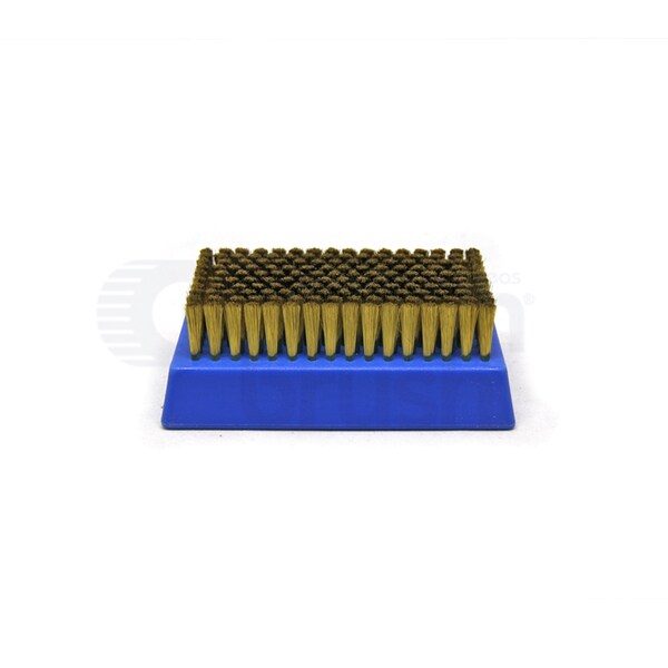 0.0045 Brass Bristle, 4-1/4 x 2-1/2 Plastic Block Brush, PK12